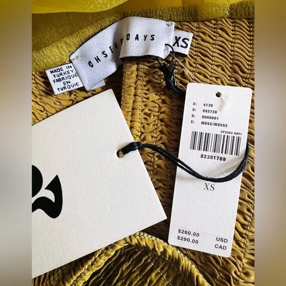 Anthropologie Oh Seven Days Organza Sheer Midi Dress, Size XS - Picture 13 of 13